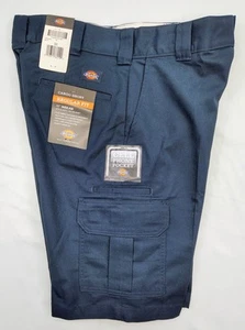 Neu mit Etikett Dickies Flex Cargoshorts Herren Größe 32 marineblau Arbeitsuniform NEU! - Bild 1 von 6