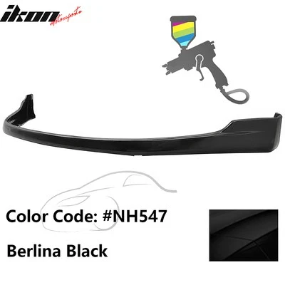 Fits 00-03 Honda S2000 AP1 TR Style Front Bumper Lip PU #NH547 Berlina Black - Image 1 of 4