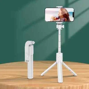 Selfie stick telescopic travel handheld tripod portable phone holder-White - Picture 1 of 1