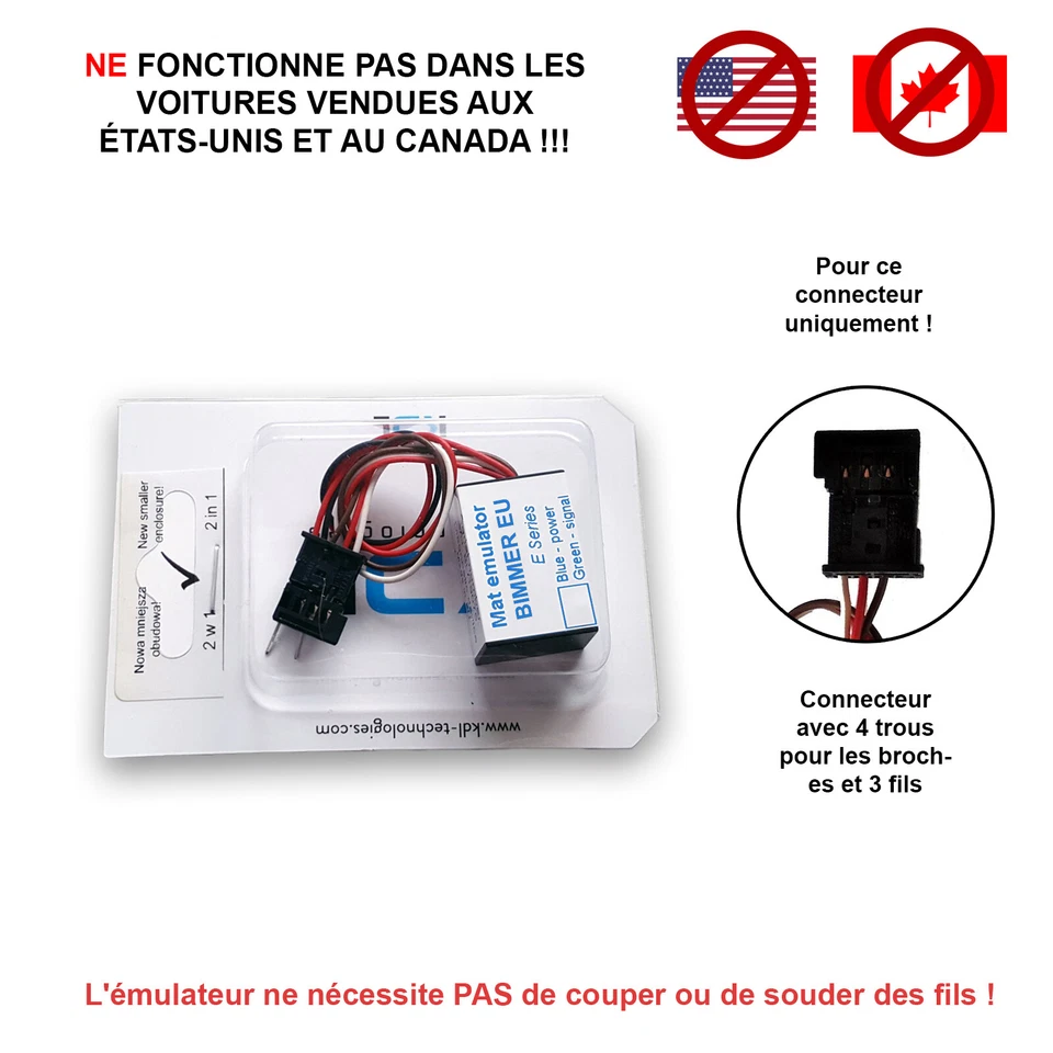 Siège Tapis Testeur Émulateur diagnostic pour BMW 3 E90 E91 E92 E93 2004-2013 - Photo 1/3