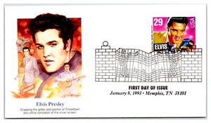 2721 Elvis Presley FDC edición Fleetwood cachés sin dirección (FL30 - Imagen 1 de 2