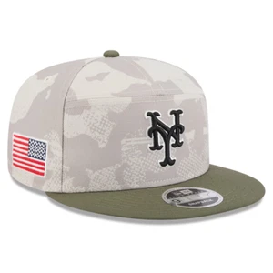 New York Mets New Era 2025 Armed Forces Day Split Panel 9FIFTY Snapback Hat Cap - Picture 1 of 5