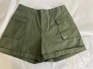 Nike Life Woven P44 Cargo Canvas Shorts Olive Green Men’s Size 34 NWT - Picture 1 of 9