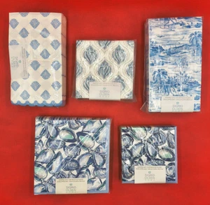 Sigrid Olsen Home 40-Count Paper Cocktail or Lunch or Dinner Napkins Beach Ocean - Picture 1 of 23