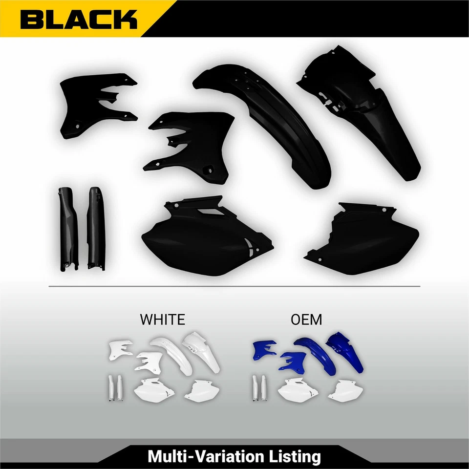 Yamaha WR250F WR450F 2006 WRF250-450 Blanco/Color OEM/Negro Kit de carrocería de plástico Foto 1 de 4