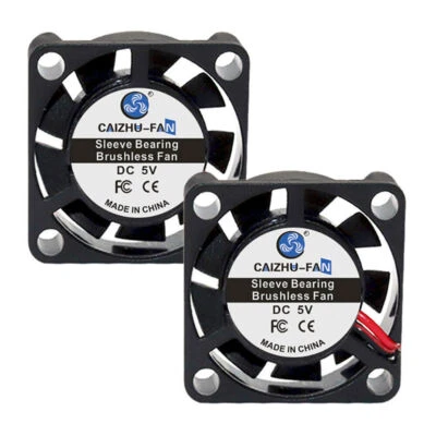 2X 2507 5V/12V/24V DC Lüfter PC Computergehäuse CPU Drucker 25x25x7mm 2-Pin DE - Bild 1 von 4