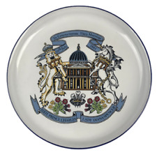 Vintage 1981 H.R.H. Prince Charles Lady Diana Spencer Porcelan Plate By Denby 