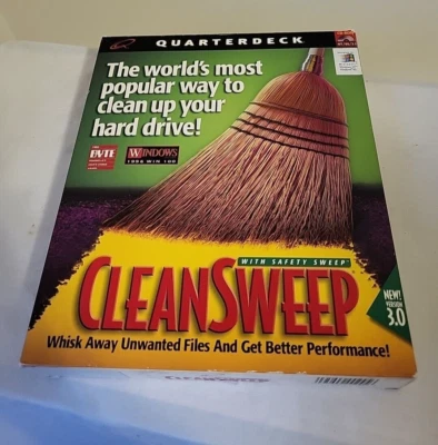Quarterdeck Cleansweep 3.0 for Windows 3.1/95/NT, Open Box Vintage 1996 - Image 1 of 4