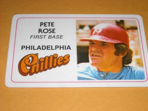 1981 PETE ROSE PERMA GRAPHICS SUPERSTAR CREDIT CARD - Picture 1 of 1