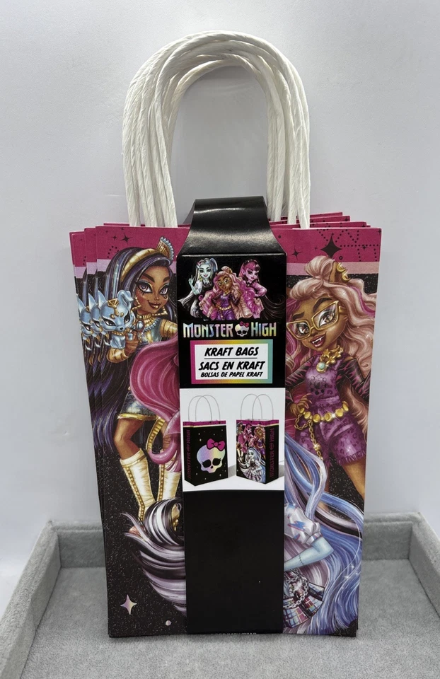 Bolsas de botín Monster High Bolsas de regalo de regalos 8 quilates Niñas Fiesta de cumpleaños Favores Suministros Foto 1 de 4