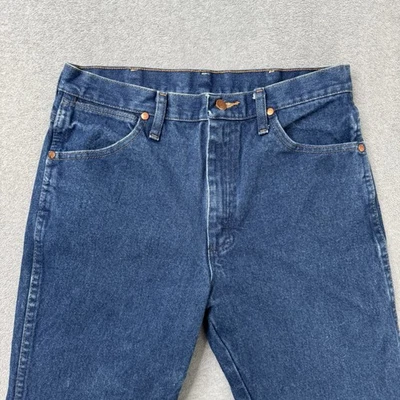 Jeans Wrangler Para Hombres 31x30 Azul Denim Vaquero Recto Relajado Western Rodeo 13MWZ Foto 1 de 4