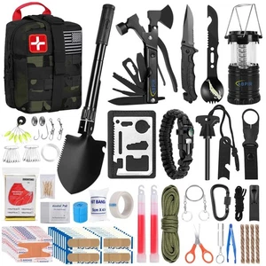Survival First Aid Kit, 170 PCS Survival Kits,Trauma Kit with Essential Survi... - Picture 1 of 6