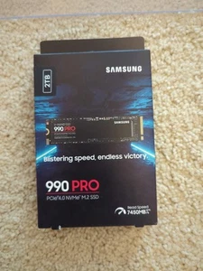 Samsung 990 PRO 2TB NVMe PCIe 4.0 M.2 2280 (MZ-V9P2T0B/AM) Internal SSD - Afbeelding 1 van 3