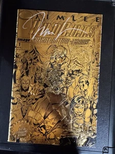 WildC.A.T.S. #1 Goldfolie geprägt signiert Jim Lee - Bild 1 von 2