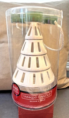Nova árvore de Natal Yankee Candle 2015 árvore luminária com bálsamo e luzes de chá de cedro - Imagem 1 de 4