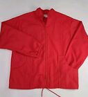 Aqua Sheen Womens Sz L Red Windbreaker Jacket Rain Jacket Softshell Vtg 80S