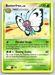 Butterfree DP Great Encounters 14/106 Rare Sumiyoshi Kizuki Pokemon 151 Card LP - Picture 1 of 2