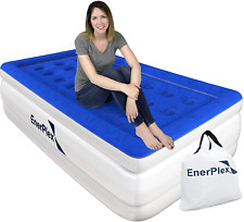 Enerplex Luxury 13 Inch Double High Twin Air Mattress with Built in Pump