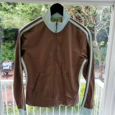 Juicy Couture Laterales Rayas Ropa Activa-Marrón y Verde Menta Rayas Talla L Foto 1 de 4