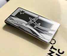 MONTBLANC MONEY CLIP STAINLESS STEEL LE PETIT PRINCE AVIATOR 123796 FOR MEN