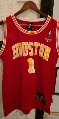 Camiseta deportiva de colección rara de la NBA Reebok HWC Houston Rockets Tracy McGrady para hombre M cosida 1971 72 Foto 1 de 4