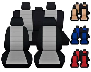 Fundas de asiento de coche delanteras y traseras para Jeep Cherokee 2014-2021 Elección de 4 colores - Imagen 1 de 12