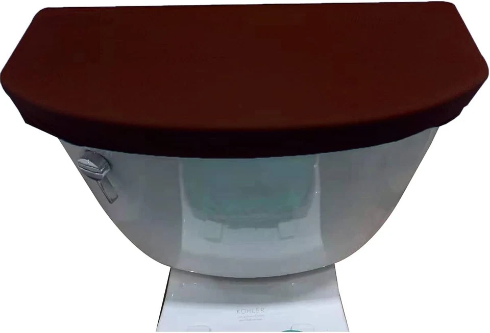 Cubierta de tanque de inodoro de terciopelo Madeals café absorbente suave Foto 1 de 1