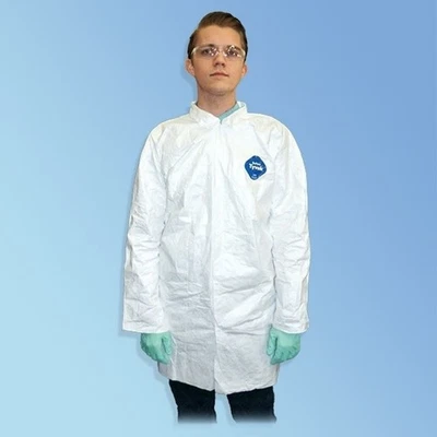 30- Tyvek Desechable Protector Materias Peligrosas Limpieza Spray Pintura ABRIGOS DE LABORATORIO 3XLARGE Foto 1 de 2