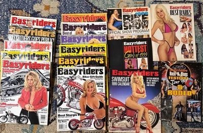 1999 Easyrider Magazines Lot Of 11-Missing Mar + 99’ Swimsuit Calendar /4 Sups - Imagem 1 de 4