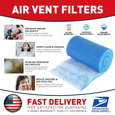 MODIGT Air Vent Polyester Filter Roll MERV 8 HVAC Furnace Filter Cut to Fit 12" x 140"