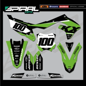 Custom MX Graphics Kit Kawasaki KXF 250 450 Stadium 2020 2021 2022 - Picture 1 of 5