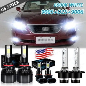 KIT de faros LED HID de haz alto bajo + faros antiniebla para Lexus LS460 2007-2012 - Imagen 1 de 18