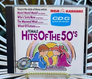 Vintage 1995 RCA Karaoke CD+Graphics #533 ~ Female Hits Of The 50's - Picture 1 of 5