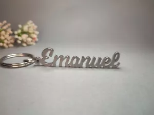 Llavero Emanuel Nombre Bolsos Estuche Regalo Coche Colgante de Acero - Imagen 1 de 1