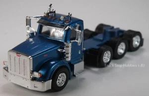 HO 1:87 TSH # 522 Peterbilt 367 Tri-Axle Tractor - Heavy Haul - Metallic Blue - Picture 1 of 1