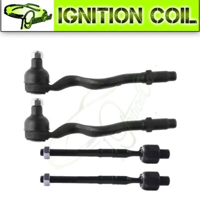 4pcs Front Inside & Outside Tie Rod End Links For 2001-2004 2005 2006 BMW 325Ci - Image 1 of 4