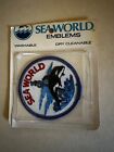 Sea World Vintage 3&quot; Shamu Jumping Embroidered Sew On Patch Emblem Souvenir New