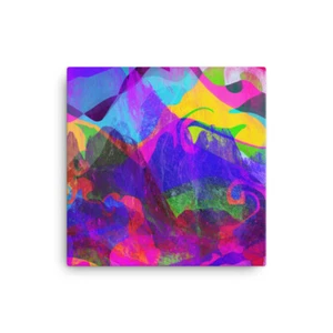 Untitled Abstract Landscape 16”x16”/40.6x40.6cm Original Artwork Canvas Print - Picture 1 of 1