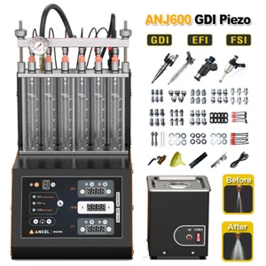 GDI Piezo Fuel Injector Tester Ultrasonic Cleaning Machine Automatic Fuel Drain - Picture 1 of 20