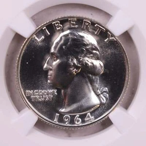 1964 Washington Silver Quarter., NGC PF-68., Store #562 - Picture 1 of 3