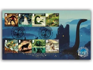 2025 Myths & Legends FDC, Loch Ness postmark - Picture 1 of 1