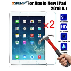 2Pcs Tempered Glass Screen Protector For Apple iPad 6th 5th Gen 9.7 Ultra Clear - Picture 1 of 15