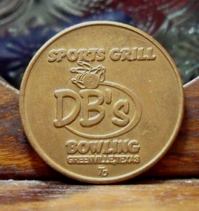 DB'S SPORTS GRILL GREENVILE, TEXAS BOWLING TOKEN - Bild 1 von 2