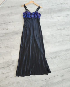 Vtg All That Jazz Whimsigoth Dress Sz M Satin Babydoll Y2K Prom   - Picture 1 of 12