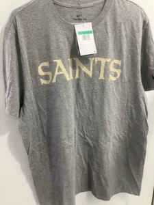 Nike Heather Gray New Orleans Saints NFL Football Wordmark Edition Shirt Size XL - Bild 1 von 11