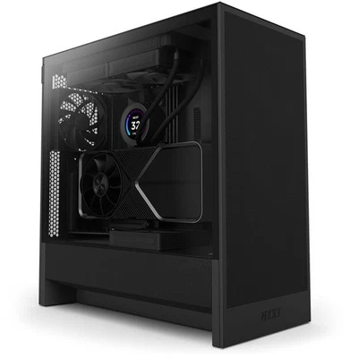5056547205854 NZXT H5 FLOW (2024) MIDI TOWER CASE WITH WINDOW BLACK NZXT - Image 1 of 4