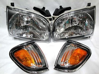 Lâmpada de estacionamento com sinal de canto frontal e lâmpadas de farol 2 pares para 2001-2004 Tacoma - Imagem 1 de 3
