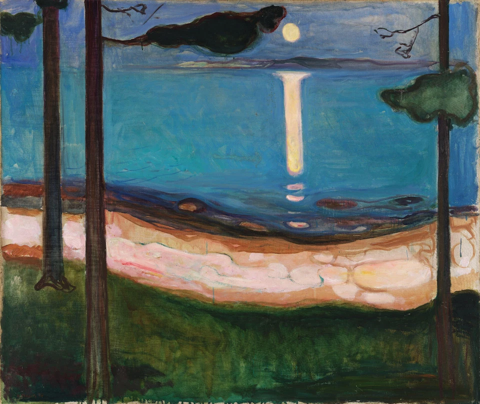 Impresión artística de calidad de archivo Edvard Munch: Moonlight 22x30 Foto 1 de 1