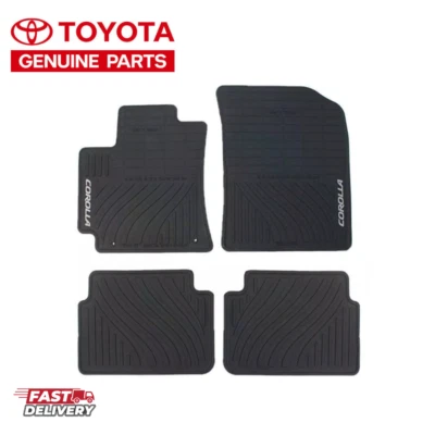 Alfombrillas de goma originales para todo tipo de clima Toyota Corolla 2009-2013 OEM de fábrica Foto 1 de 2