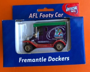 FREMANTLE DOCKERS AFL FOOTY CAR 2000 Limited Edition - NEW IN BOX - FORD MODEL T - Picture 1 of 5